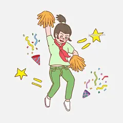 开学日小学生体育活动啦啦队03图片大小3000x3000px 图片尺寸877.55 KB 来自PNG搜索网 pngss.com 免费免扣png素材下载！比赛#高兴#红领巾#欢呼#活动#卡通#开学日#啦啦队#女孩#手绘#体育#体育活动#小学生#