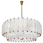 Venini Two-Tier Textured Glass Fixture 1