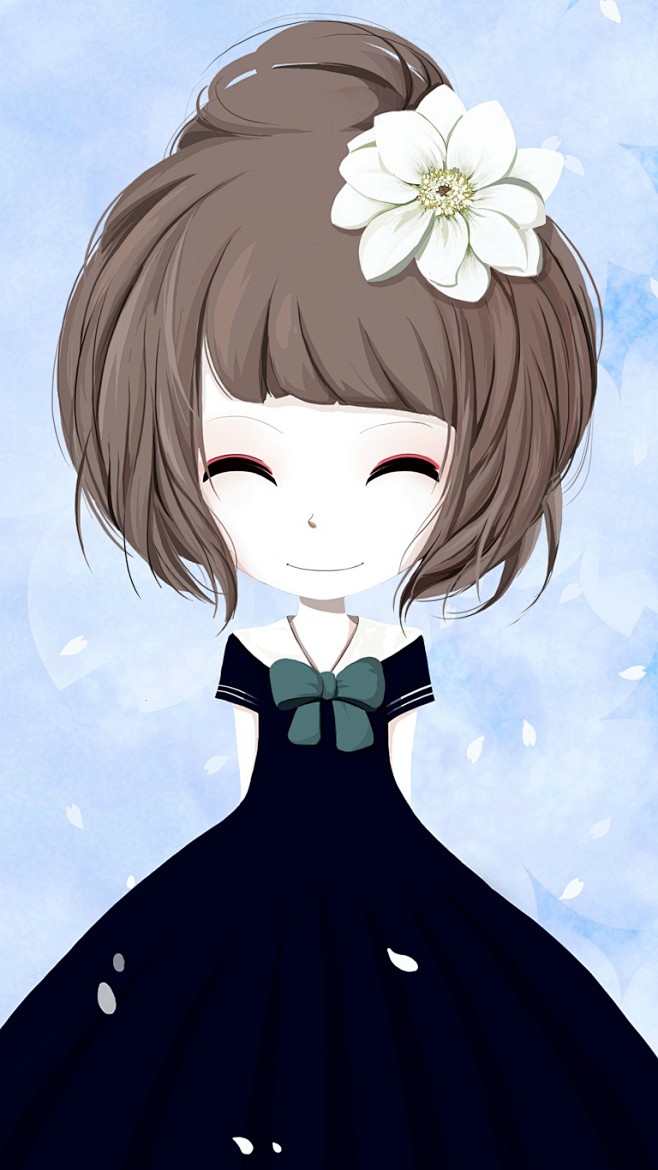 #插画# #治愈系# 花花姑娘-桑诶姆