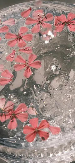 花 水 手机壁纸 背景图