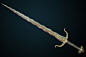 Medieval bastard sword, Dmitrii Plotnikov : High-poly model of the medieval bastard sword for Life is Feudal.