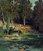 俄罗斯伊凡·伊凡诺维奇·希施金(Ivan I. Shishkin)树林油画作品一