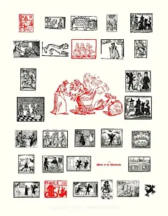 200款中世纪复古神秘暗黑邪恶女巫恐怖万圣节线描手绘插画素材下载_颜格视觉