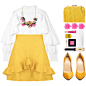 A fashion look from March 2018 featuring white top, short skirts and christian louboutin shoes. Browse and shop related looks.