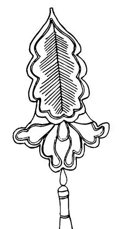 焦叶纹花瓣纹圆柱构成的竖图图案AI矢量文件|传统图案|黑白|花瓣纹|花边|花边素材|花纹|花纹素材|矢量素材|竖图|图案|纹饰|纹样|线描图|线条画|艺术|圆柱|中国古典|装饰