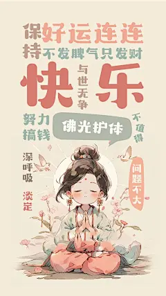 搞钱暴富佛系少女壁纸@双子iktalks的动态