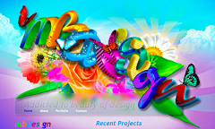 音轨High爆+:)采集到55 Colorful Web Designs to Inspi