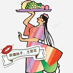 手绘新疆美女高清素材 免费下载 设计图片 页面网页 平面电商 创意素材 png素材