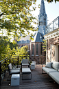 Balcony - large traditional balcony idea in Amsterdam with no cover