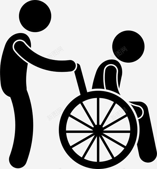照顾老人照顾残障图标 UI图标 设计图片 免费下载 页面网页 平面电商 创意素材