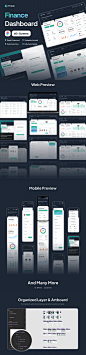 #Web模板#
金融仪表盘网站web/app ui模板dashboard fig管理系统源文件-1