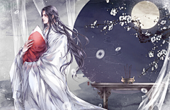蕊月倾城---恋铭采集到古风立绘(男)