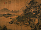 袁江——《消夏图》【轩外长溪溪外山，卷帘空旷水云间。高斋有问如何答，清夜安眠白昼闲】人物山水 镜心欣赏 | 
清|袁江(1662-1735)字文涛，号岫泉。江都(今江苏扬州)人。是中国绘画史上有影响清代画家，宫廷画家，专攻山水楼阁界画。楼阁工整山水当时以袁江最有名,其侄子袁耀同齐名。擅画山水、楼台、师法宋人。山水画主学宋代闫次平，画石多鬼皴，楼阁主学郭忠恕，画艺从师仇英。