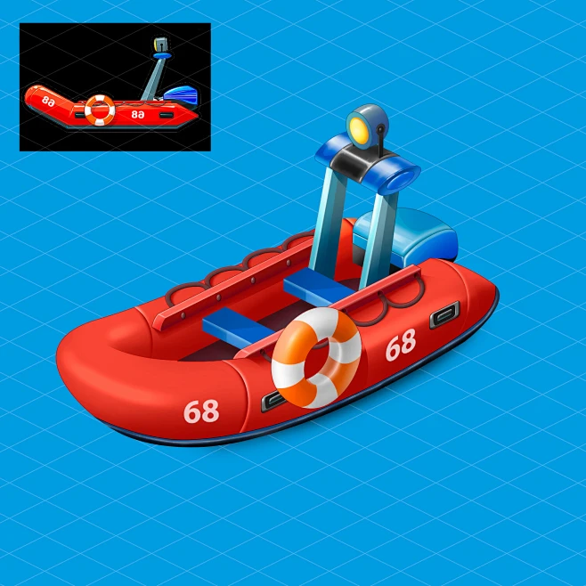isometric boat图片_素材图片素材-花瓣网