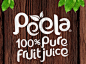 Peela100％果汁LOGO设计和外观包装设计