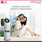 Breathe Pure with #LG Puricare AirPurifier! The powerful clean booster delivers clean air as far as 7.5mtrs that distributes the air across the room.