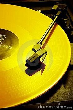 Yellow record player