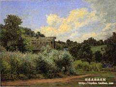 创意点油画采集到印象派画家风景油画装饰