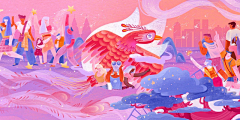 淇淇的77采集到扁平风插画
