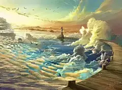 Alex Rommel 梦幻般的天空插画艺术作品集