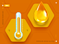 Temperature icons for website