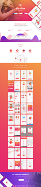 海外价值48美元的Destino Dating App UI KIT，支持PS、Sketch、XD三种格式。