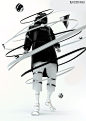 Balenciaga 2120 : Androïd Collection : "In 2120, androids became prevalent even in the lower class and some clothing brands sought to bring their touches to this new human made of metal and ever-increasing technology."In this project we projecte