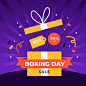 Boxing day sale in flat design Free Vector