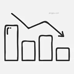 下降趋势简笔画PNG搜索网 - 精选免抠素材_透明PNG图片分享下载_pngss.com