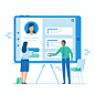 Deputy - Illustrations and Animations : Alongside the UX team at Deputy, I produced a series of illustrations and animations for their onboarding, pricing and feature content. The animations were animated in After Effects and rendered with Bodymovin to sc