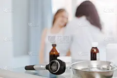 专业人员,门诊部,桌子,医疗器械,黑色素瘤,癌,痣,折角镜,脑肿瘤,伤员
