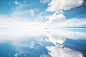 天空,云,蓝色,湖,海洋图片ID:VCG211147783450