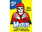 Vintage trading card wax pack wrapper created for non-existing Misfits punk rock trading cards.
