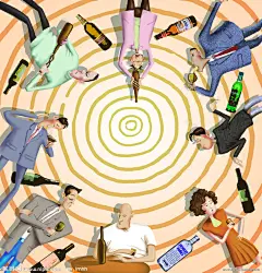 不会喝酒的中国人设计图_李瑞宁漫画插画_商业插画_商务金融_设计图库_昵图网nipic.com