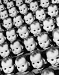 Eyes..... I just can't help it.. this row of doll heads creeps me out. weird huh?: