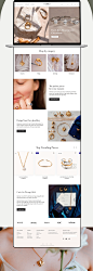 Ecommerce Jewellery online store redesign UI/UX Web Design  Website jewelry ring Necklace