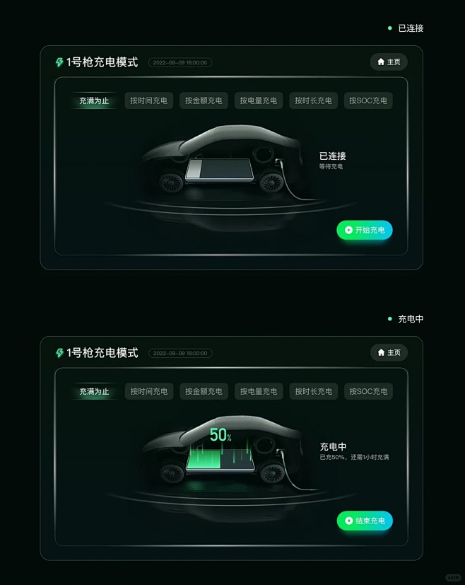 原创落地UI I 博格华纳充电桩大屏设计_2_佩奇不懒UI设计师（接稿)_来自小红书网页版