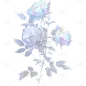 植物通用梦幻玫瑰元素素材