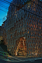 kengo kuma weaves wooden lattice into sunny hills dessert shop(C46FA)