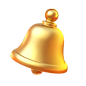 金铃铛 素材 材质 金色 质感图标