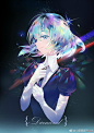 #宝石之国# 画了钻石~粗眉毛真可爱 ​​​​