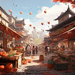 建筑素材图片人物素材AI图
