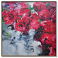 Abstract flower Oil Painting On Canvas, Original Art, Impressionist Landscape Painting Painted by Xiang. - Celine Ziang Art : To see details of the painting, please click ZOOM to enlarge the images.  Reviews: www.etsy.com/shop/CelineZiangArt/reviews?ref=s