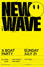 Posters, Waves, and Atlantics image inspiration on Designspiration