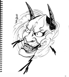 com采集米果梨采集到般若的面具传统纹身元素中的面具文化——般若