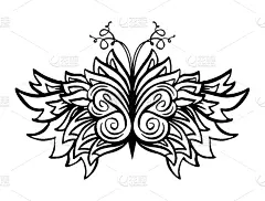 距离标记,蝴蝶,壁纸刷,线条画,生物学,卷着的,野生动物,鳞翅类,剪影