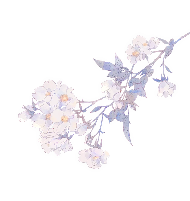 之前画的一个花枝素材关注 点赞可以自取，禁… - 半次元 - ACG爱好者社区-花瓣网