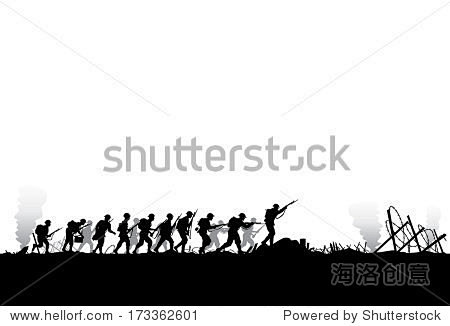 Soldiers fighting at...
