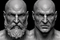 Kratos, Raf Grassetti : Highres sculpt for Kratos' head created for the new God of War 
follow me at www.instagram.com/rafagrassetti