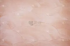 珊瑚粉泥铲波浪灰泥纹理背景。日式现代风格砂浆和水泥饰面图案。